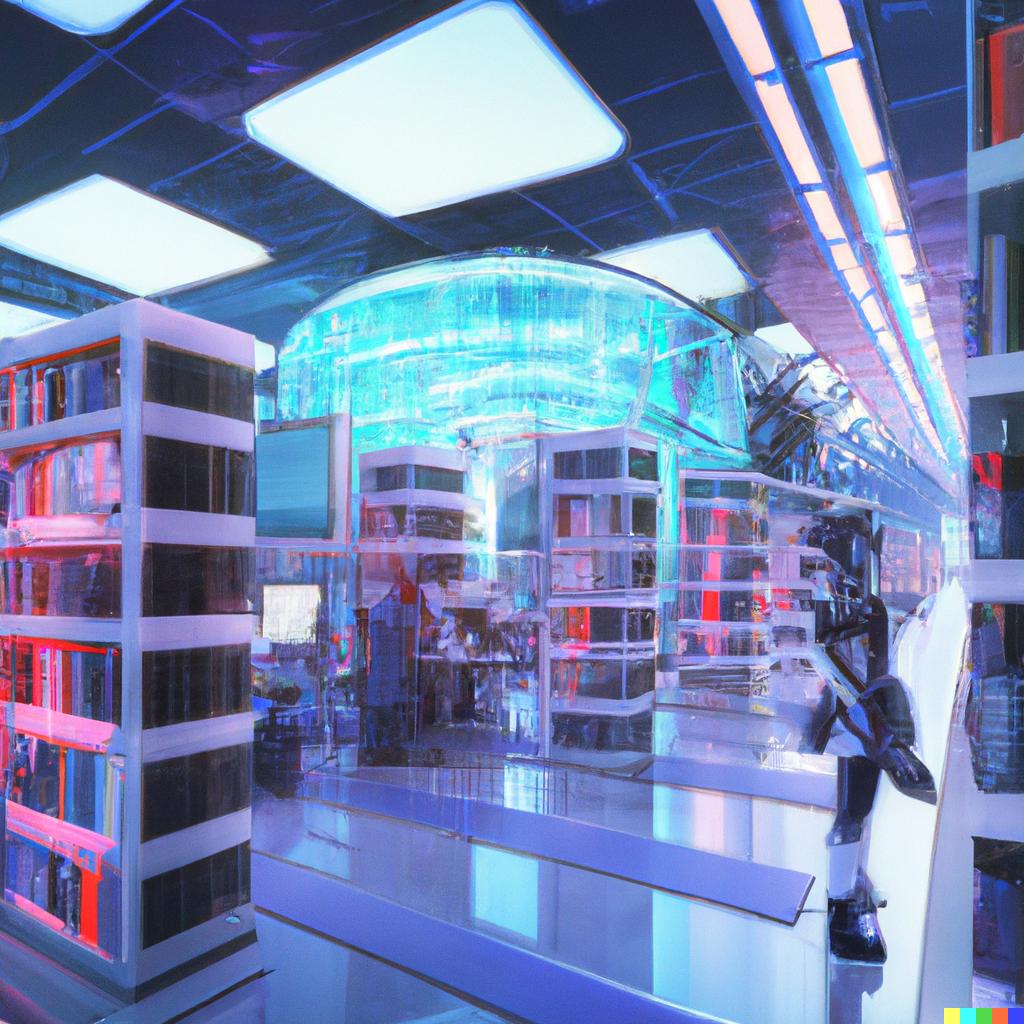 Lior Kadosh futuristic library - Lior Kadosh
